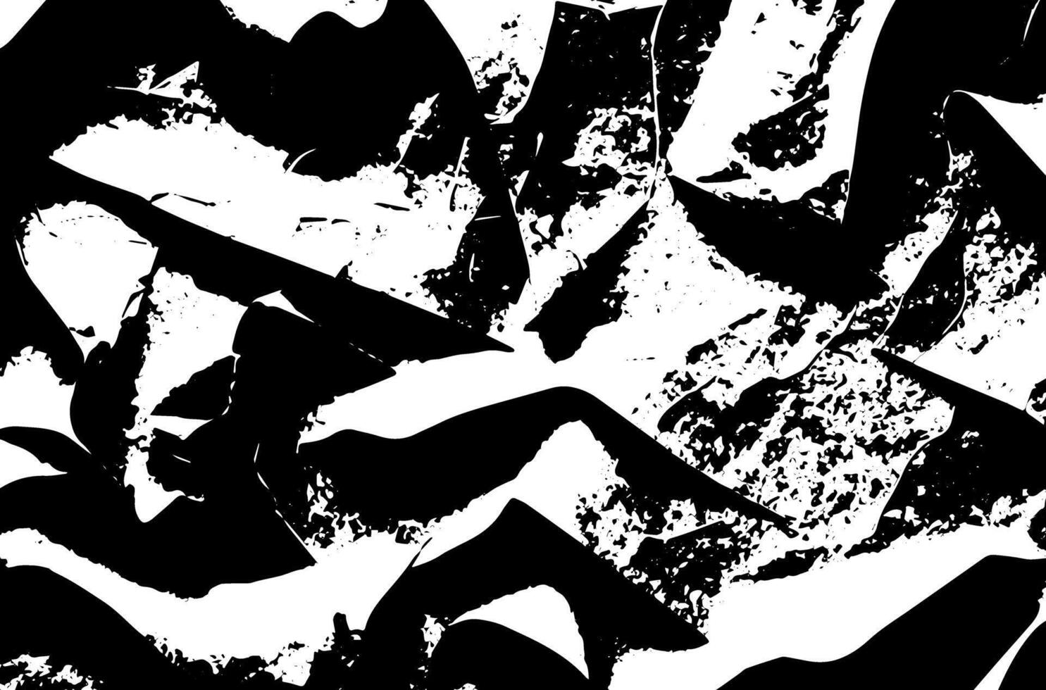 a black and white image of a bunch of different shapes vector