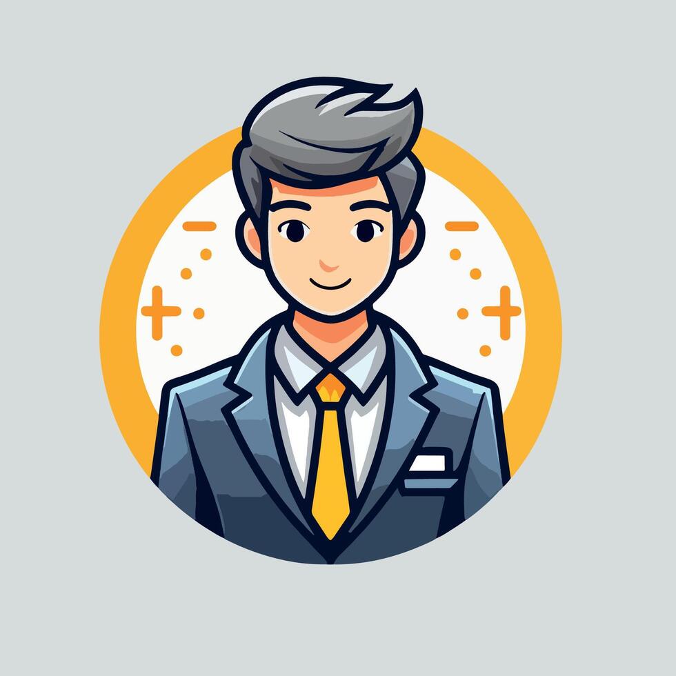 Manager Businessman Cartoon Avatar Icon vector