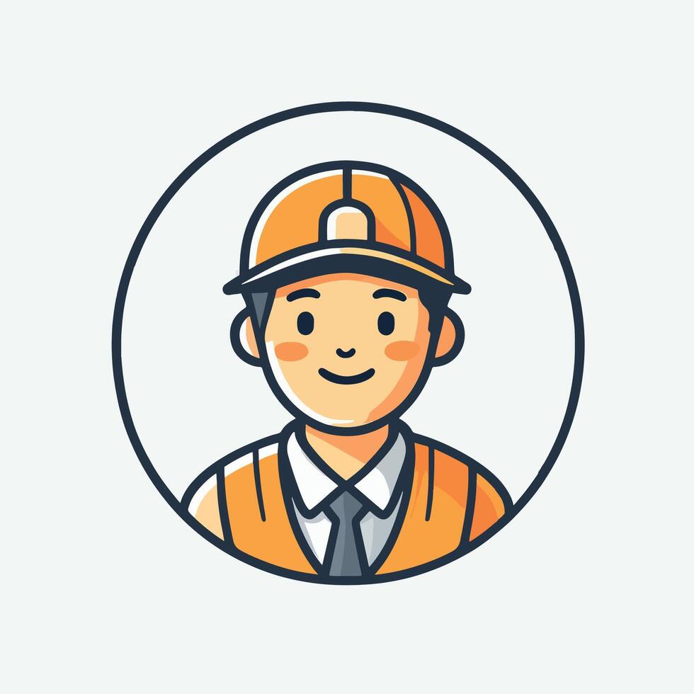 Courier Avatar Icon EPS 10 vector