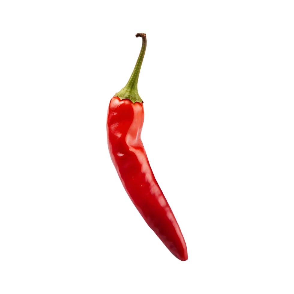 Hot and Fresh Red Chili isolated on transparent background png