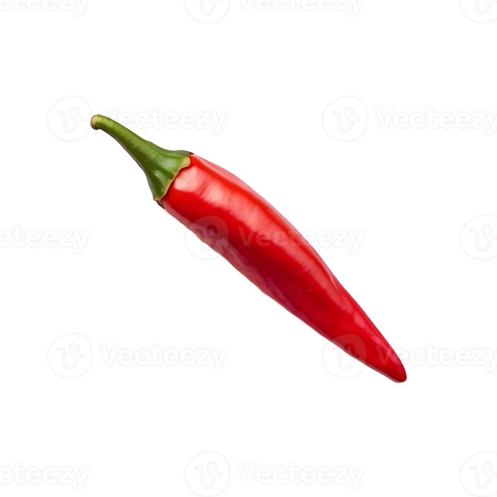 Hot and Fresh Red Chili isolated on transparent background png