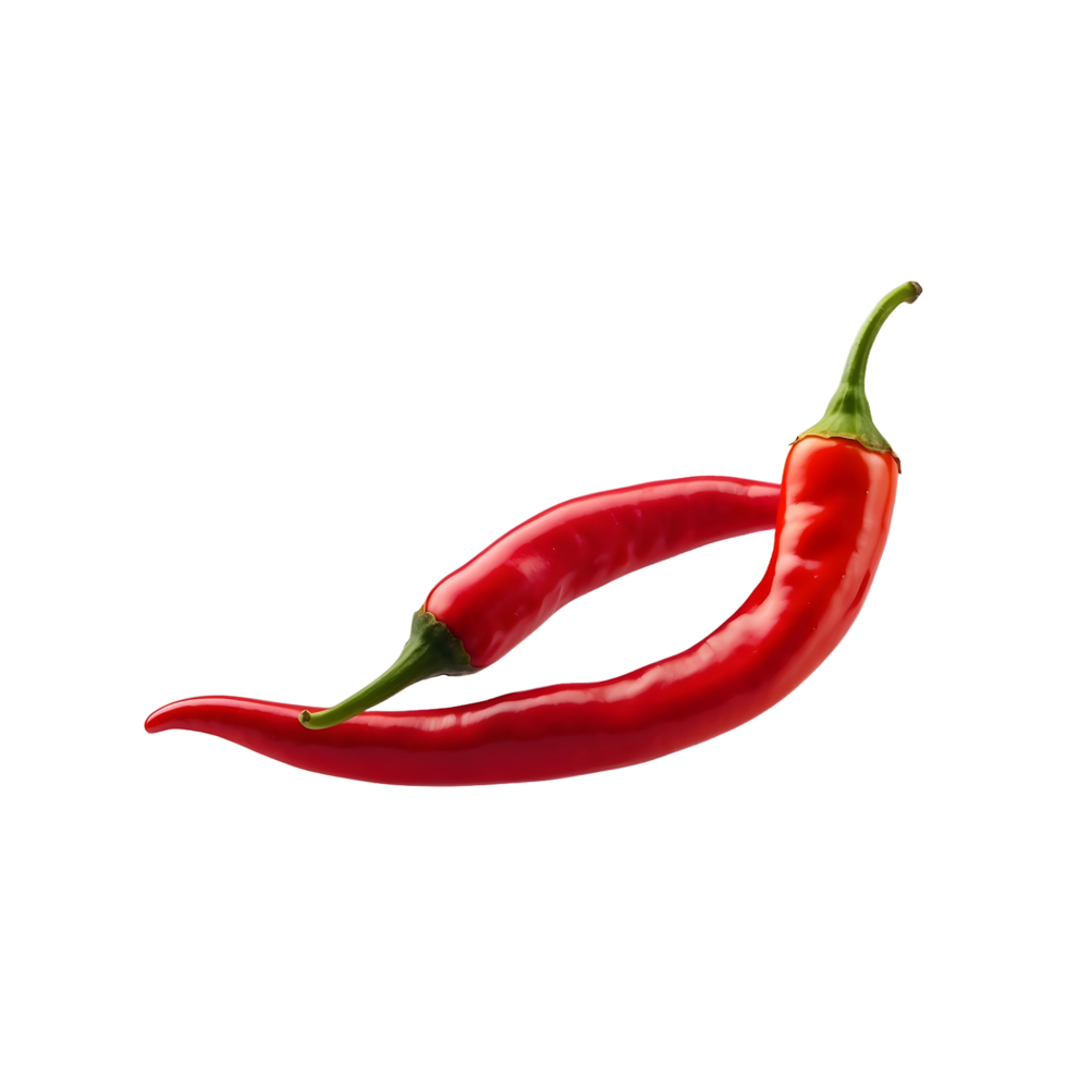 Hot and Fresh Red Chili isolated on transparent background png