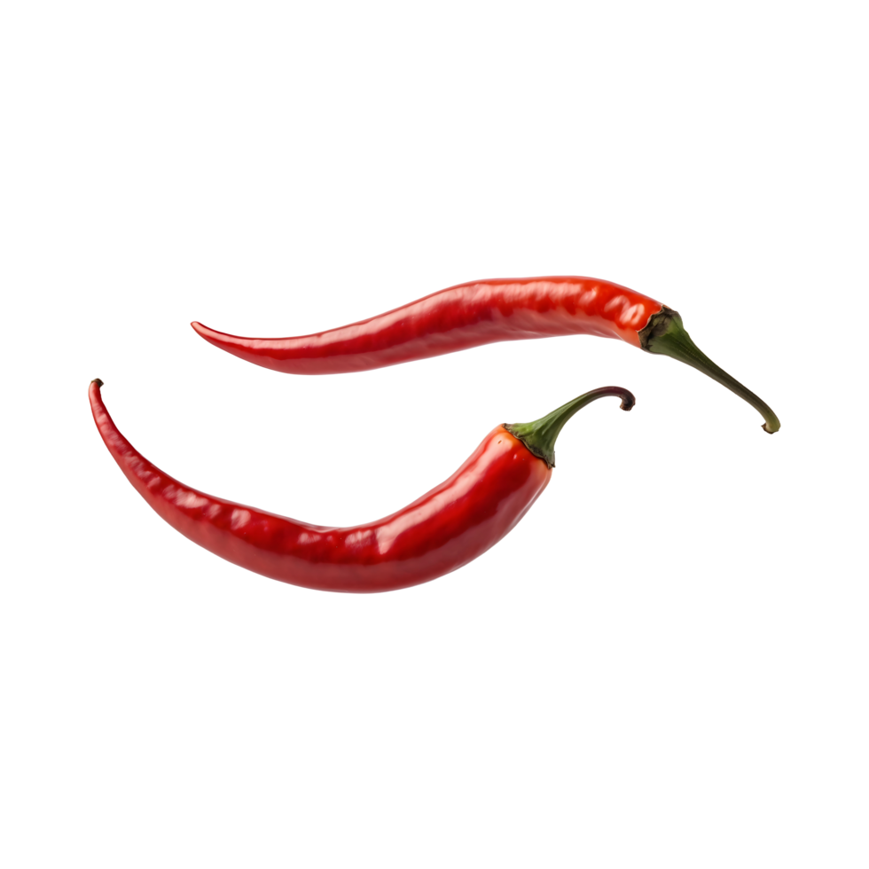 Hot and Fresh Red Chili isolated on transparent background png