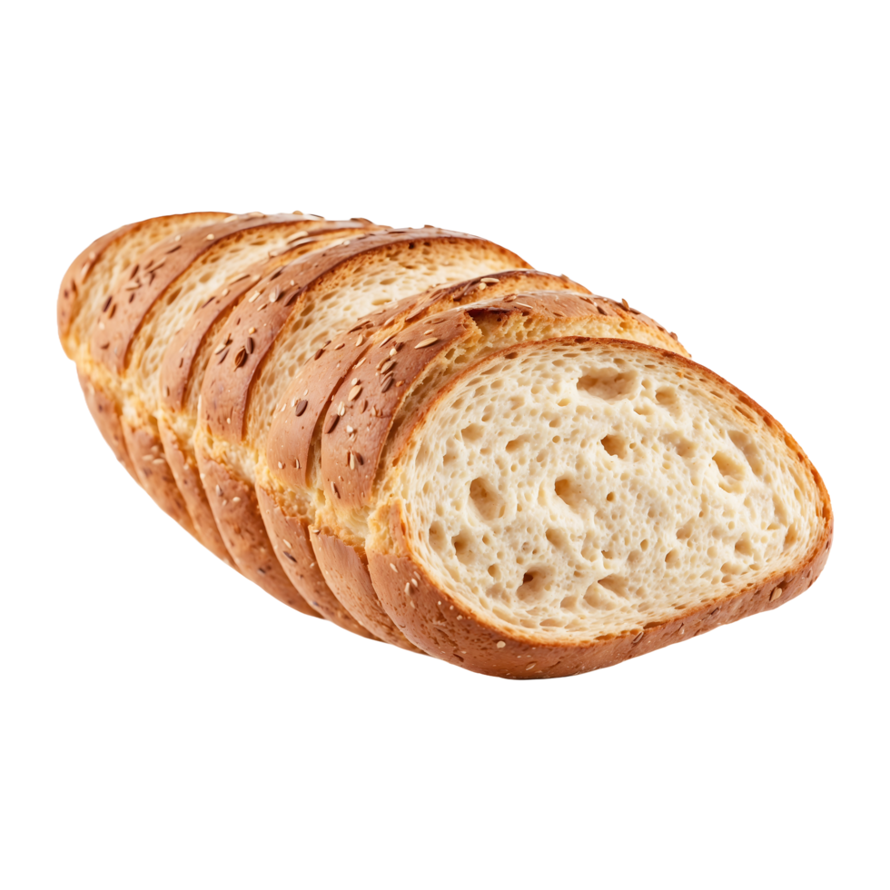 Fresh Crispy Toast Bread isolated on a transparent background png