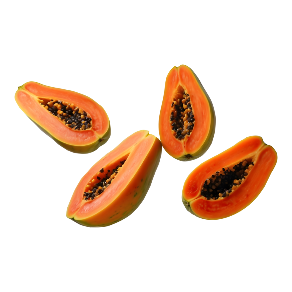 Fresh delicious Papaya isolated on a Transparent background 47447836 PNG