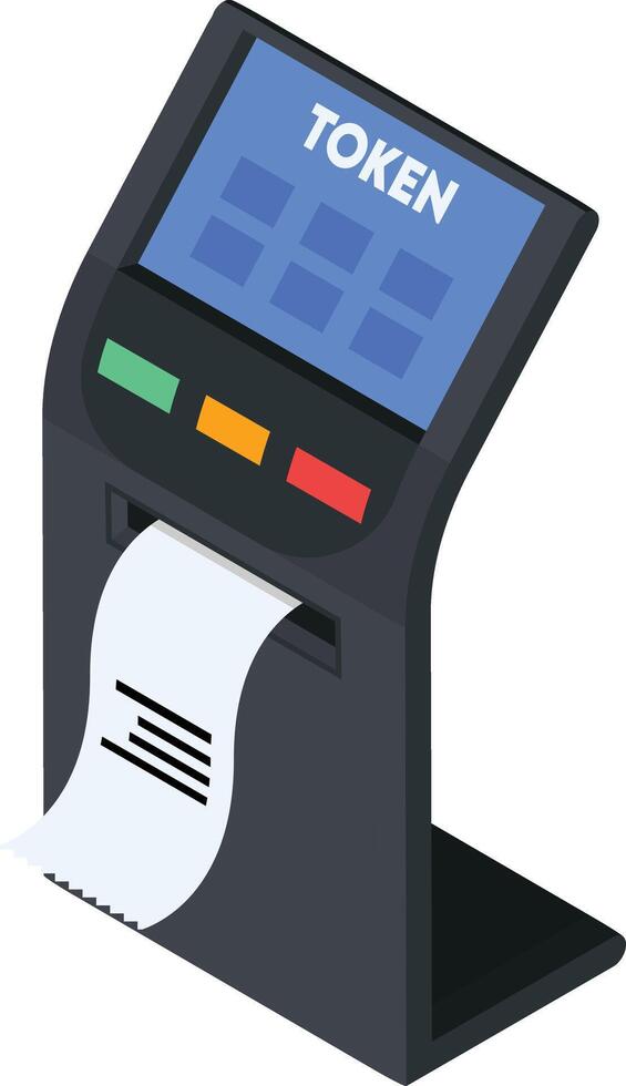 Token Dispenser Icon vector