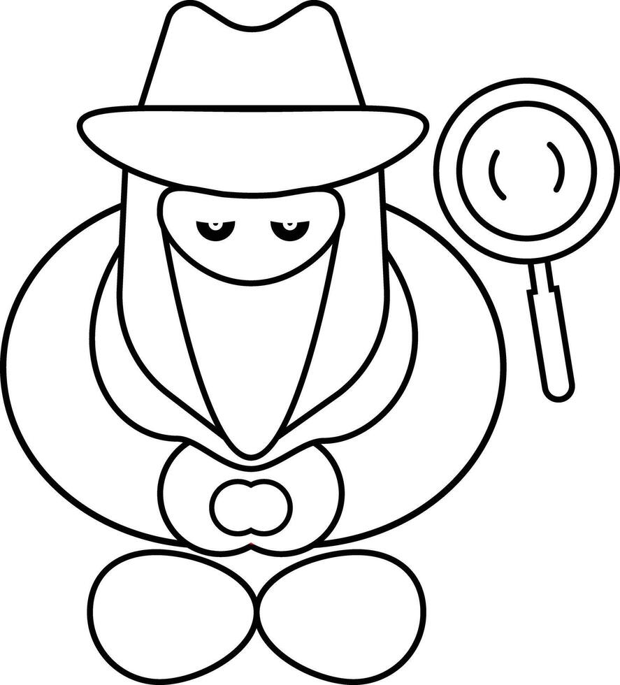 Undercover Spy Icon vector