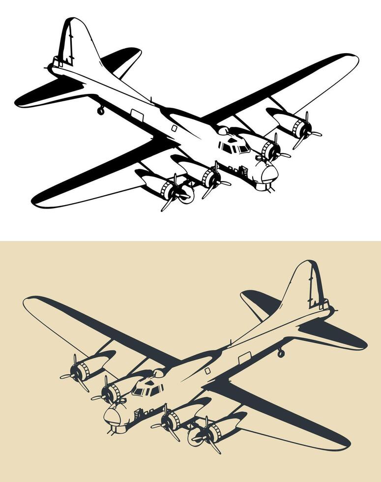 B-17 Flying Fortress vector