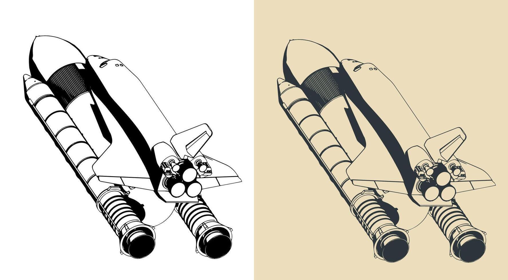 Launch vehicle and space shuttle vector