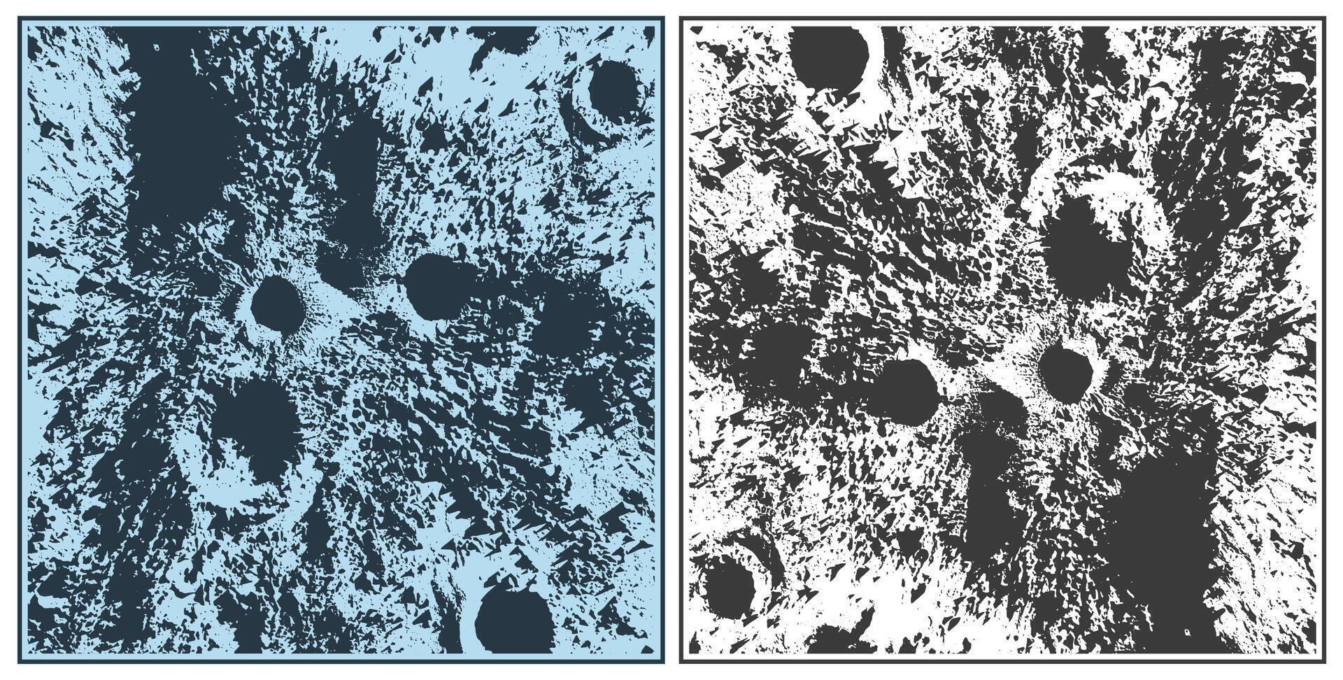 Cratered surface close up vector