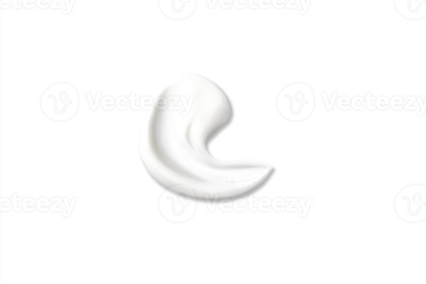 Swatch Smear of White beauty cream, body lotion, moisturizer sample wipes. Skin care swab isolated isolated on tranparent background. BB CC Cream, Texture Base Under Makeup png