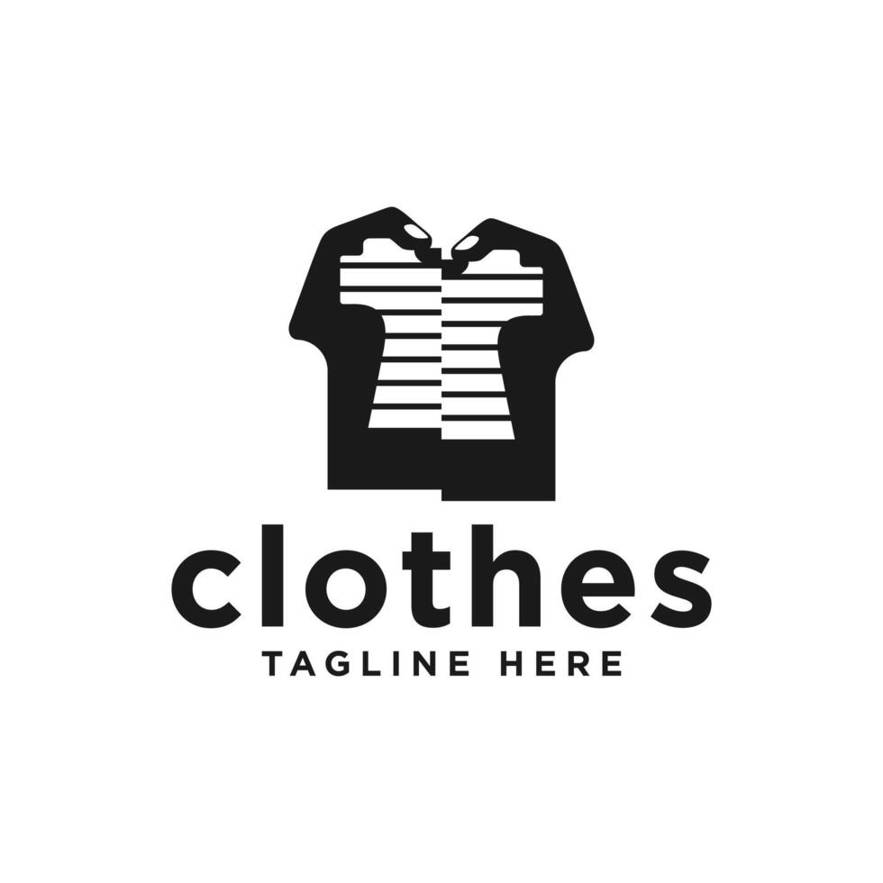 fashion clothing illustration logo design vector