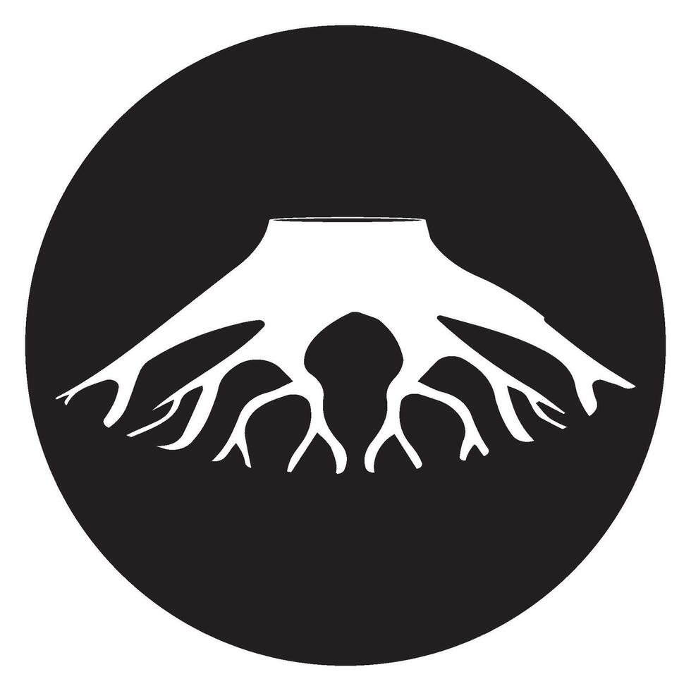 tree root icon vector