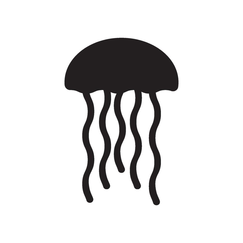 jellyfish icon design vector