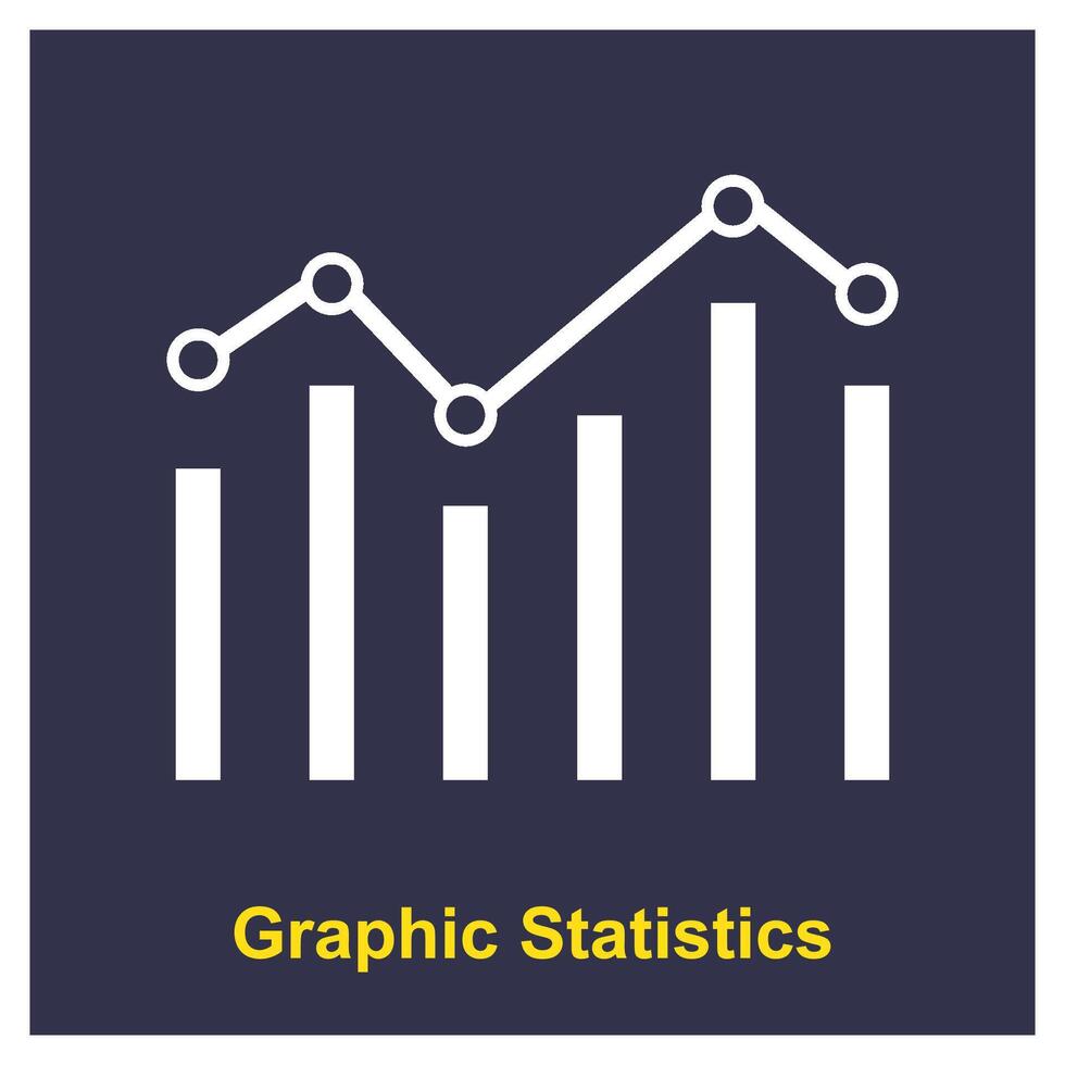 statistics icon design vector