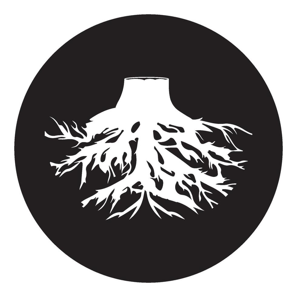 tree root icon vector