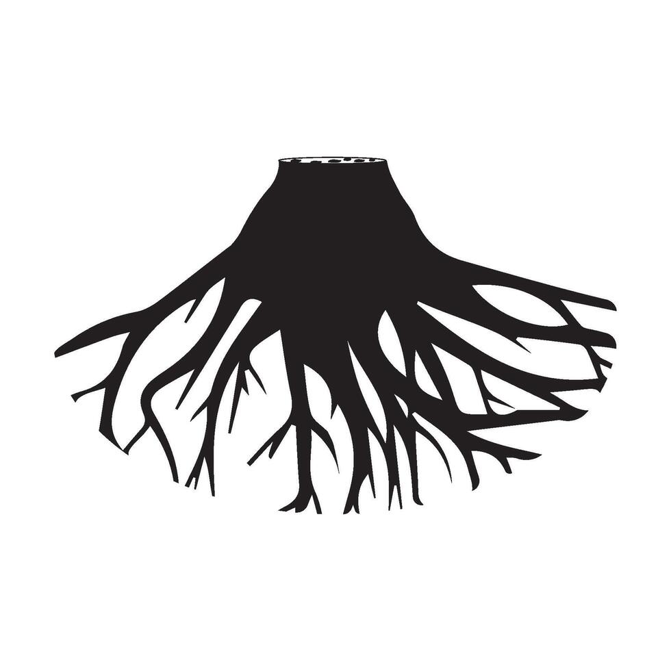 tree root icon vector