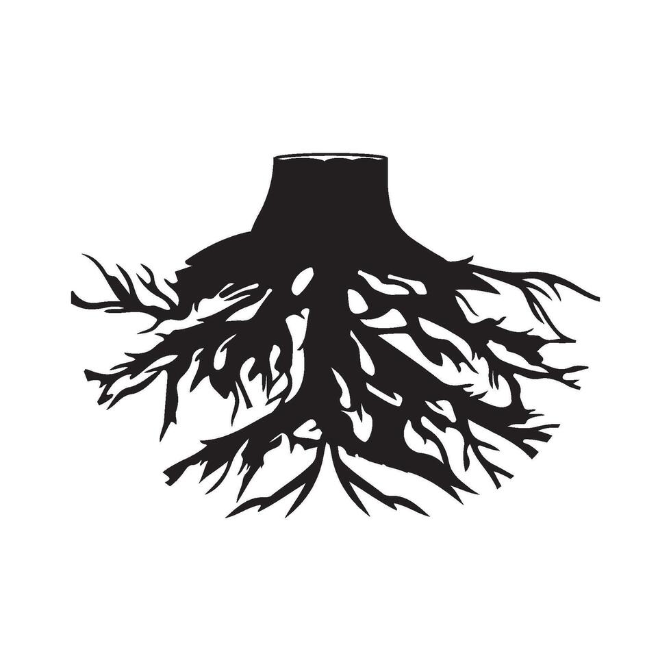tree root icon vector