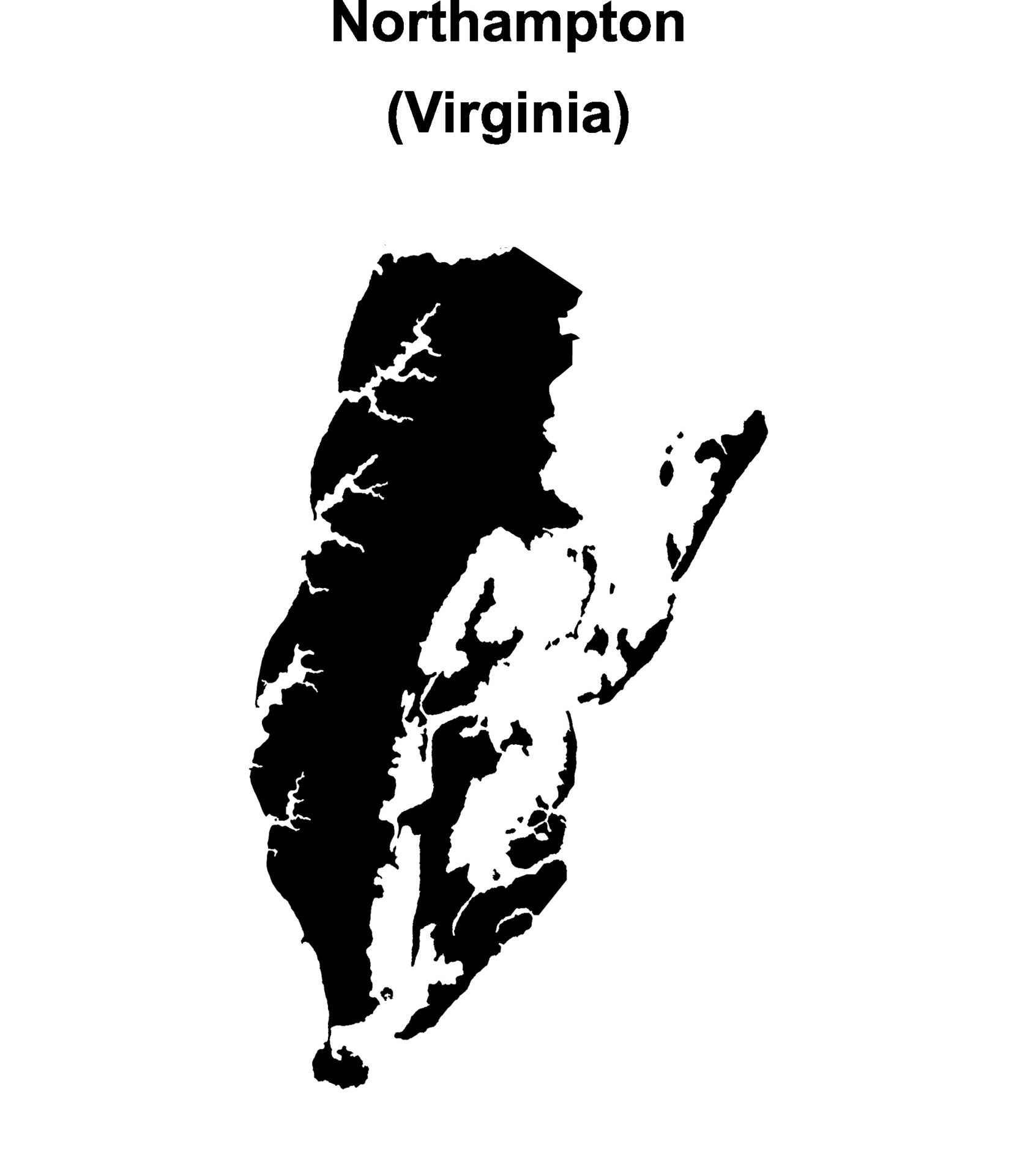Northampton County Virginia Mugshot Zone Northampton County, Virginia blank outline map 47449907 Vector Art at