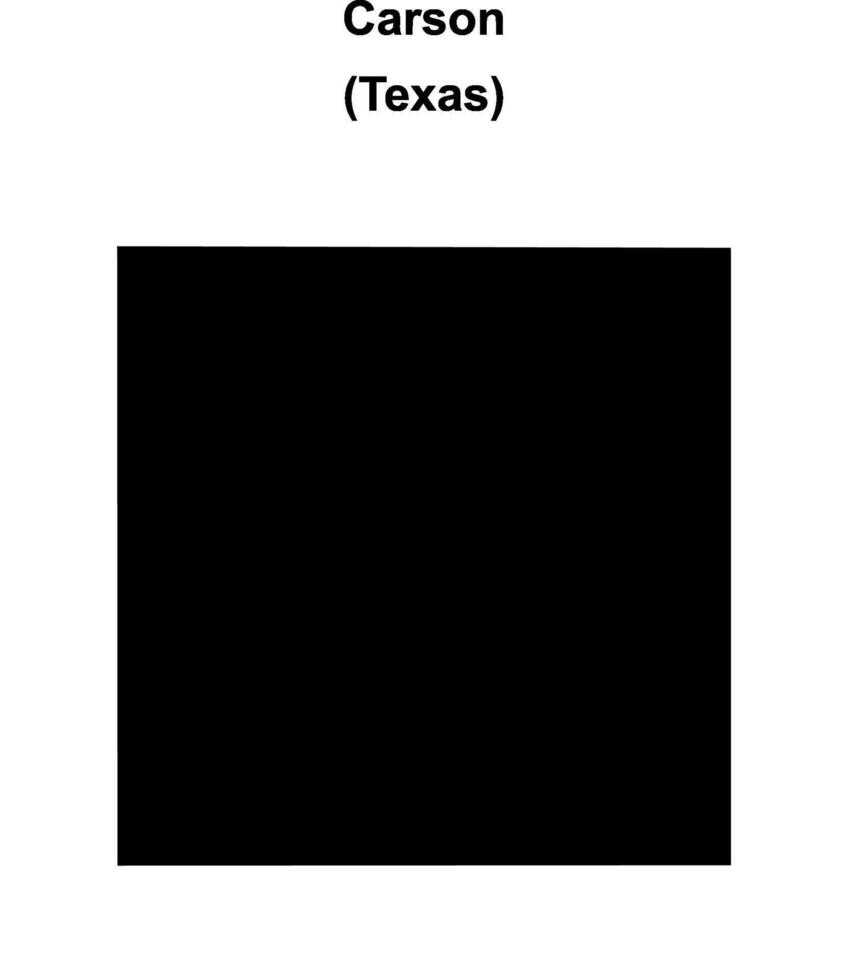 Carson County, Texas blank outline map vector
