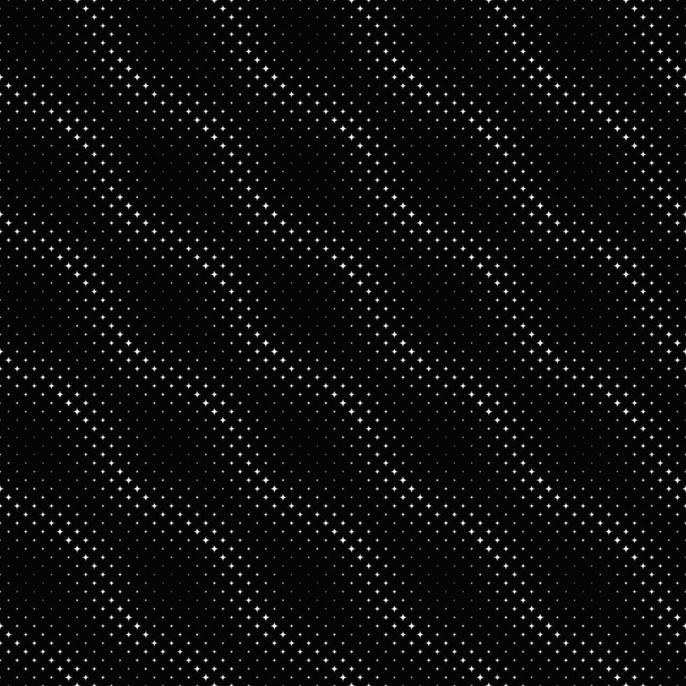 Seamless black and white abstract star pattern background vector
