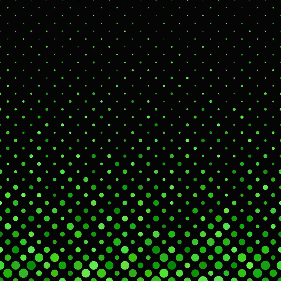Green geometrical abstract dot pattern - snowfall background illustration with circles vector