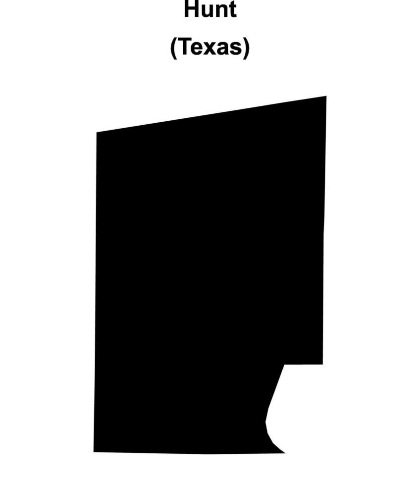 Hunt County, Texas blank outline map 47450241 Vector Art at Vecteezy