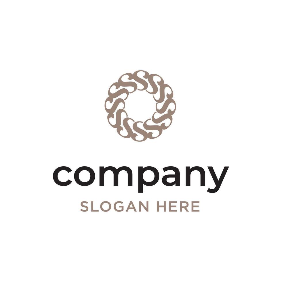 Abstract Initial Letter S Circular ,Creative Universal Line Monogram Logo Design For All Business Company vector