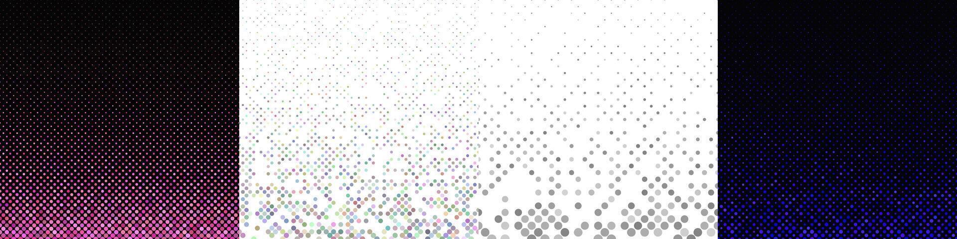 Abstract geometrical dot pattern collection vector