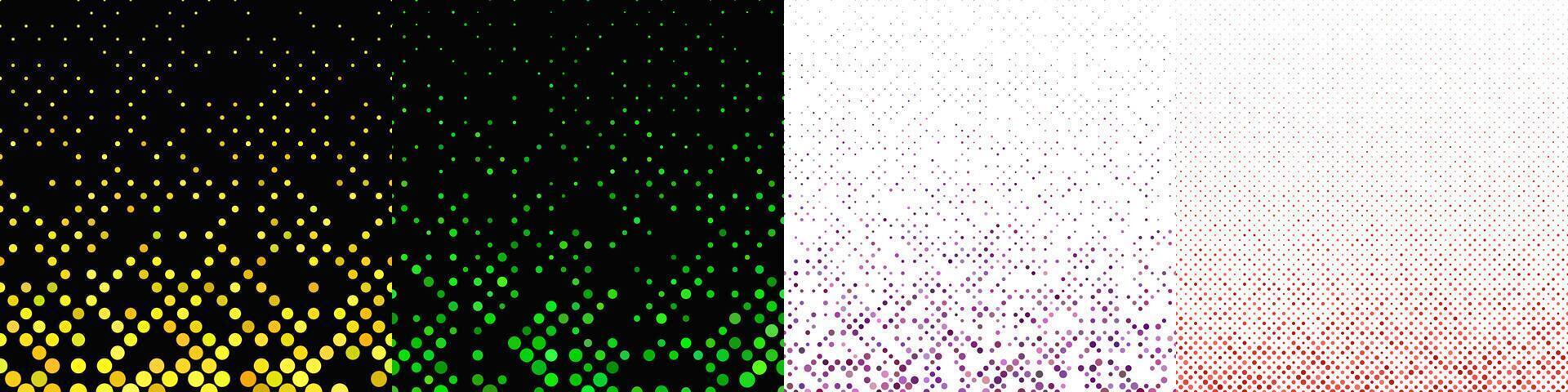 Abstract geometrical dot pattern collection vector