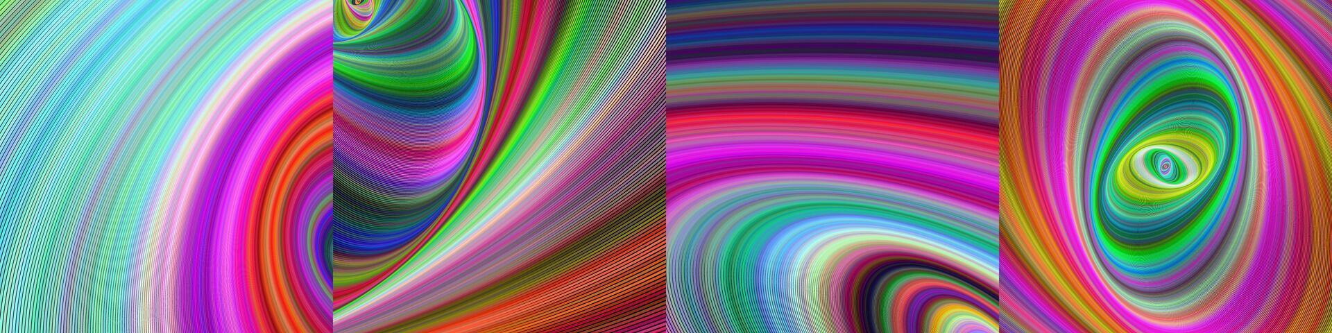 Abstract digital art background collection vector