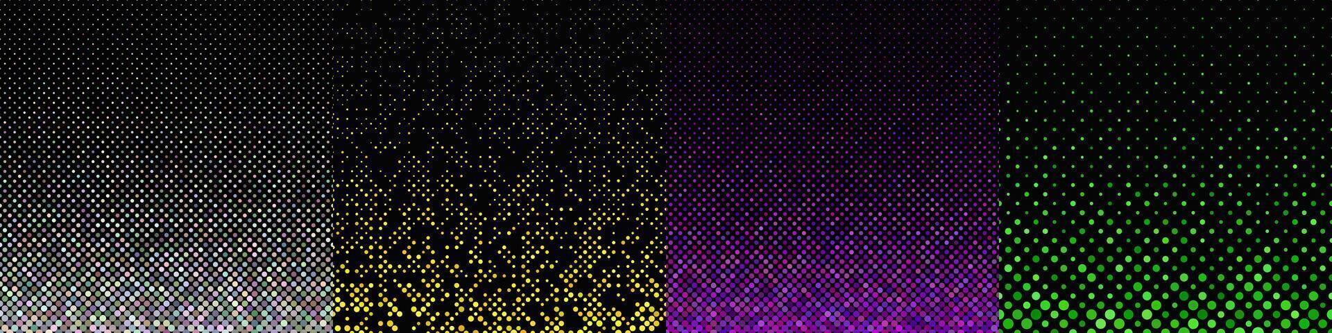 Abstract geometrical dot pattern collection vector