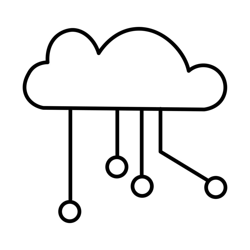Artificial Intellegence Line art Icon vector