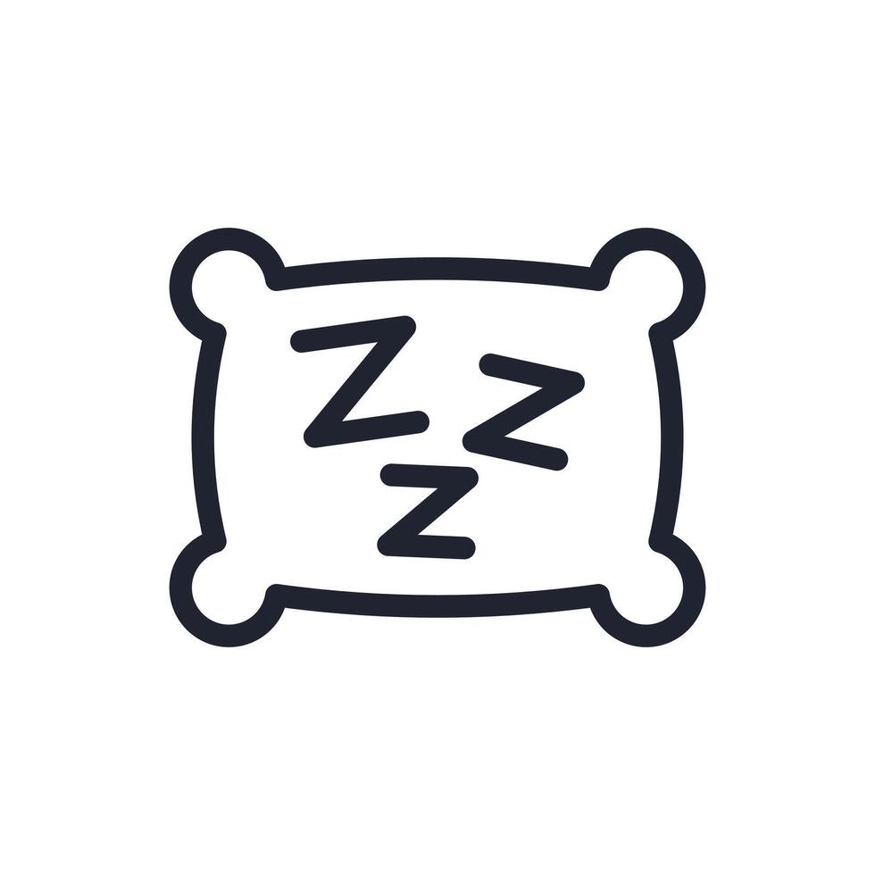 Snoring icon. Person catching some zzz's. Sleep icon 04 vector