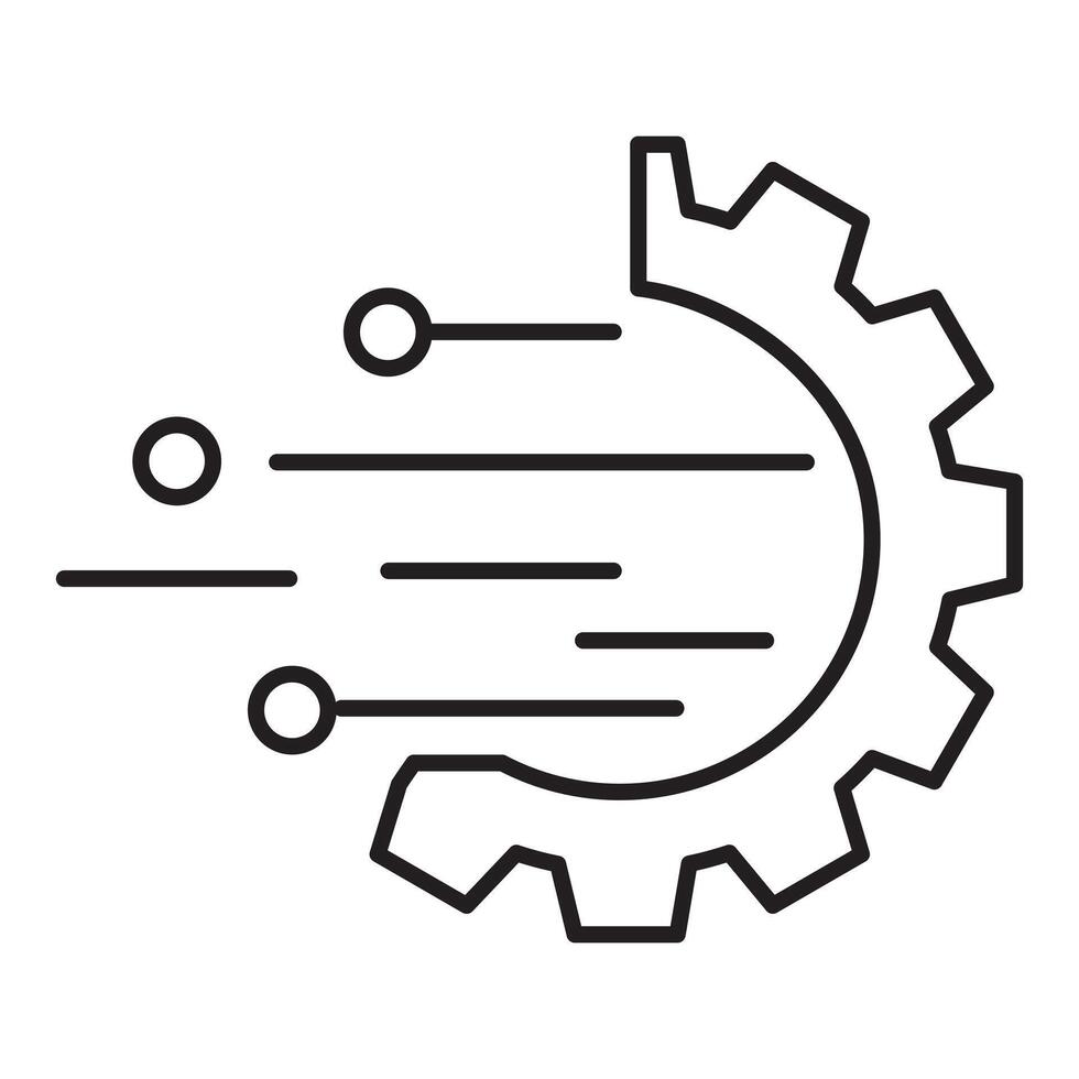 Artificial Intellegence Line art Icon vector