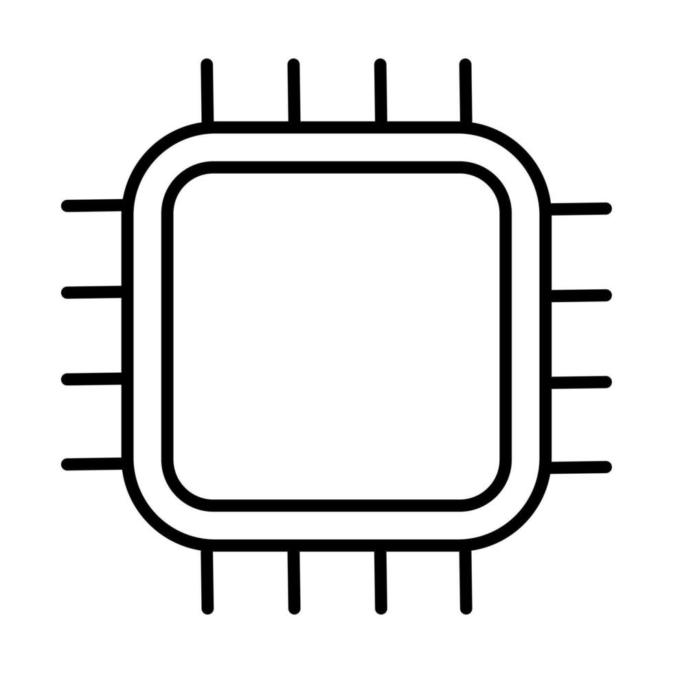 Artificial Intellegence Line art Icon vector