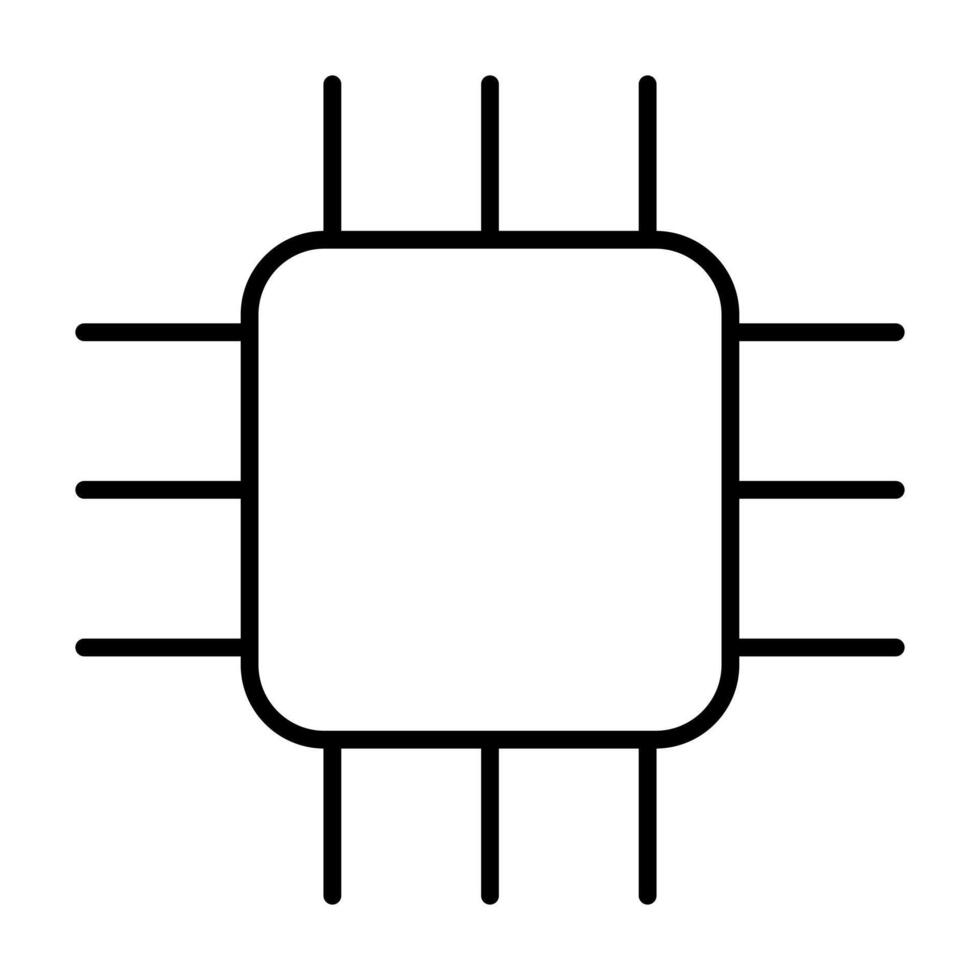 Artificial Intellegence Line art Icon vector