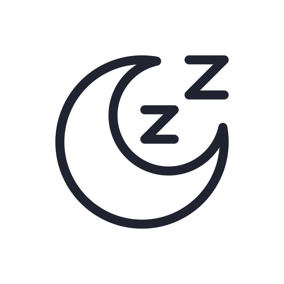 Snoring icon. Person catching some zzz's. Sleep icon 05 vector