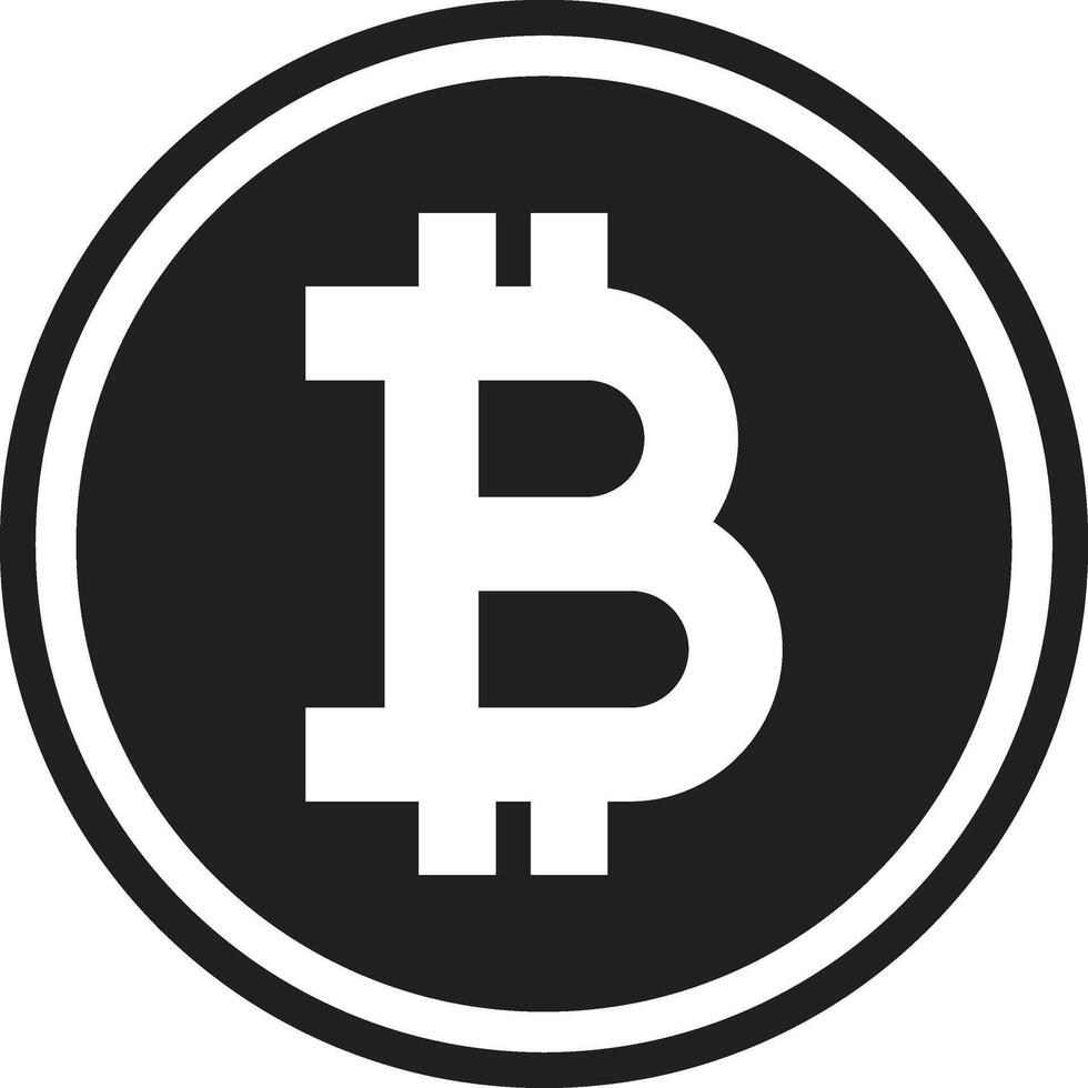 Blockchain Bitcoin Icon vector