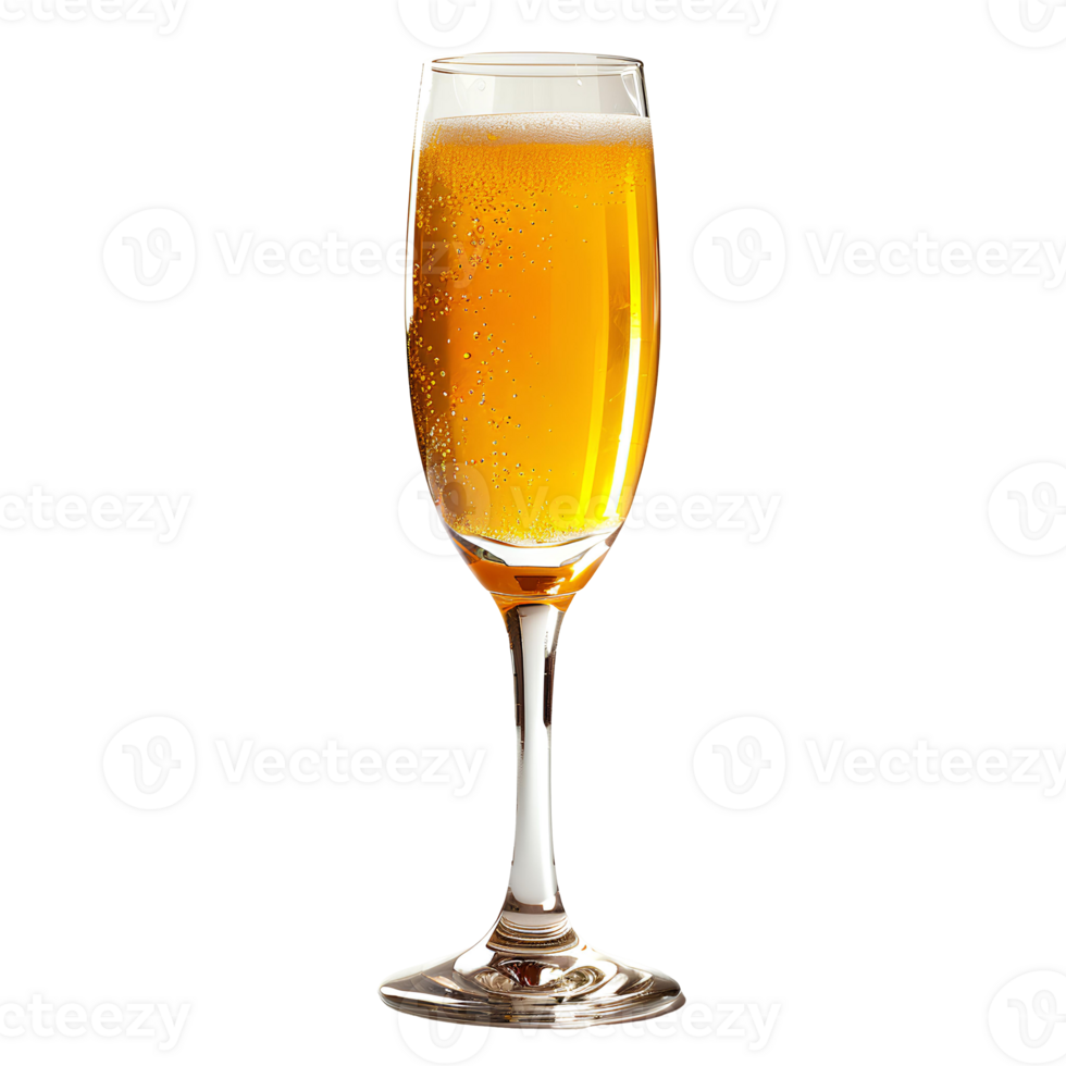 Mimosa cocktail . Glass of mimosa cocktail with orange isolated. Alcoholic beverage mimosa as refreshment during summertime heats . Beach cocktail png