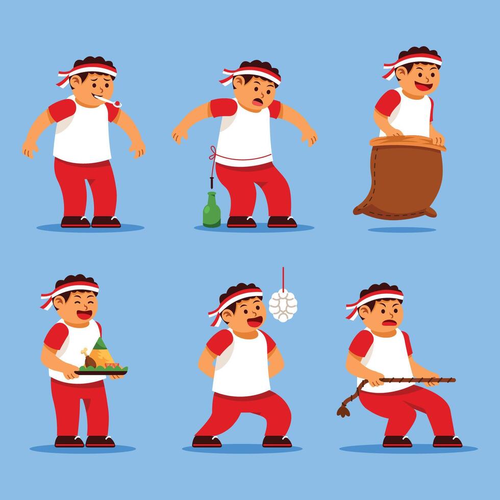 Fun Games On Independence Day vector