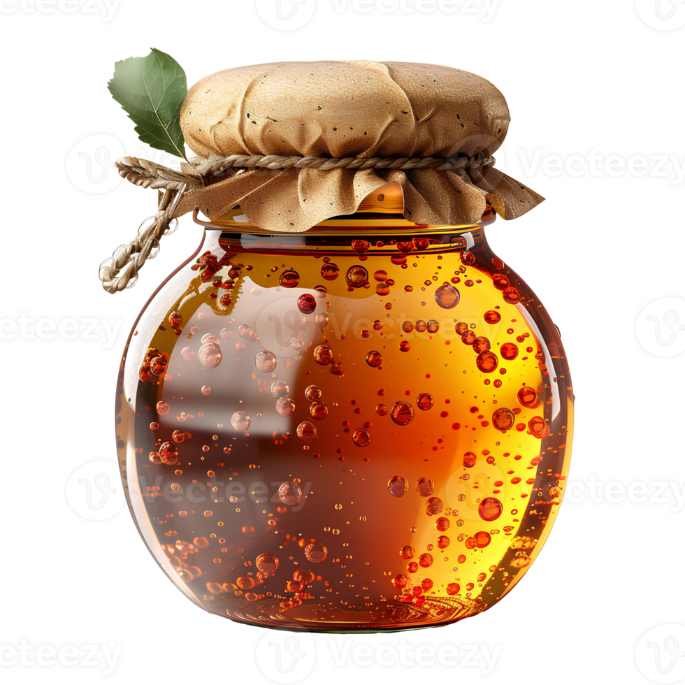 Glass jar of honey . Honey jar isolated. Marmalade in glass jar . Honey full of humectants isolated. Marmalade jar full of fruit png