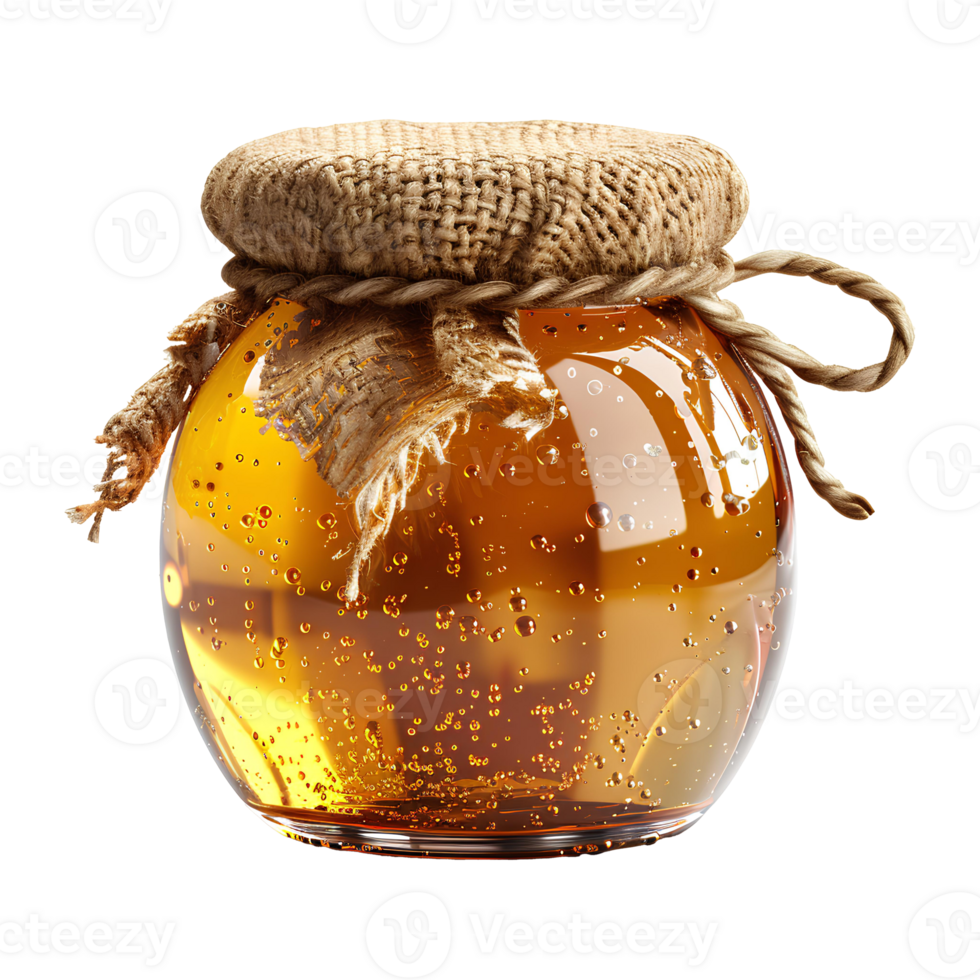 Glass jar of honey . Honey jar isolated. Marmalade in glass jar . Honey full of humectants isolated. Marmalade jar full of fruit png