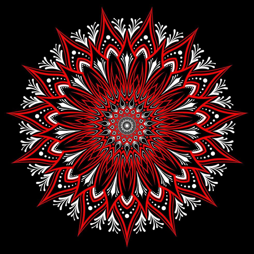 Mandala art illustration. Vintage pinstripes art motorcycle and car. Retro and vintage ornaments. For vinyl sticker, painting template, tattoo, apparel, merchandise, border, frame. Eps 10. vector