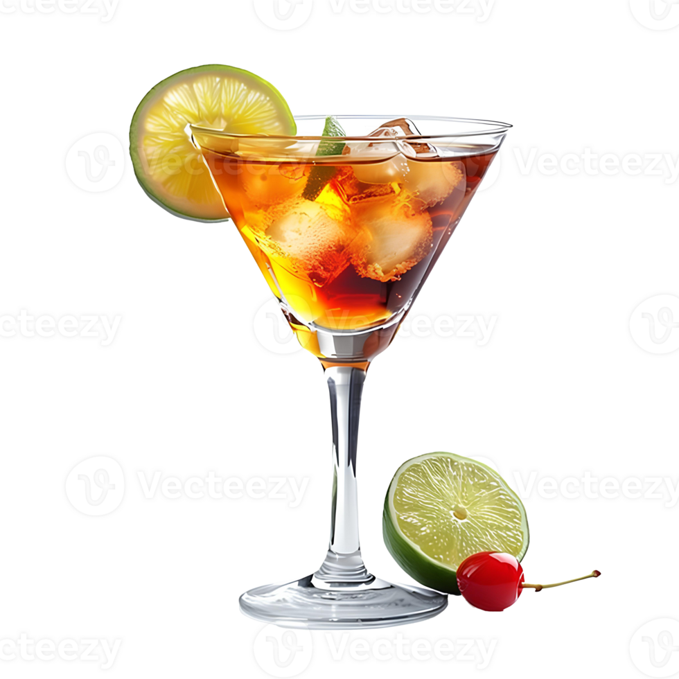 Cosmopolitan cocktail . Cosmo cocktail with vodka, cranberry juice and sweetened lime juice isolated. Summertime alcoholic beverage png