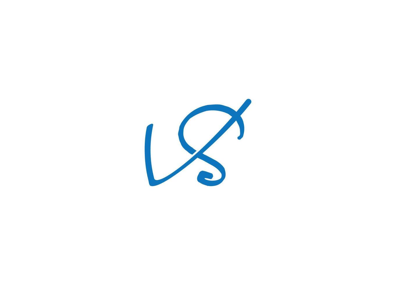 VS modern logo design icon template with white background vector