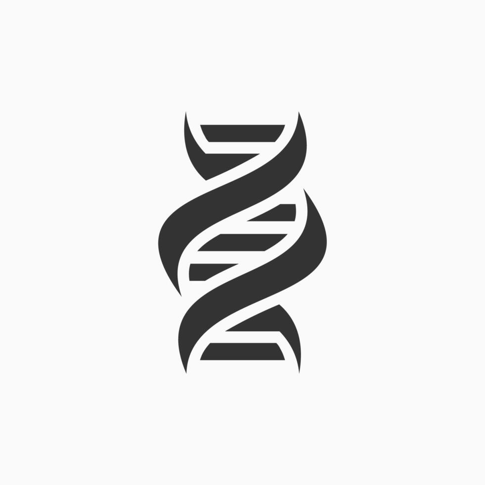 DNA icon in flat design. vector