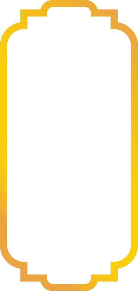 Golden Arabic Islamic Frame. with Minimalist Design Style. vector