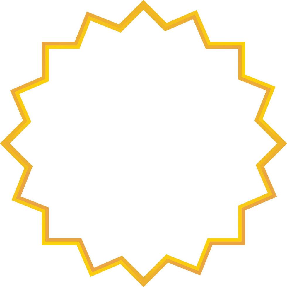 Golden Arabic Islamic Frame. with Minimalist Design Style. vector