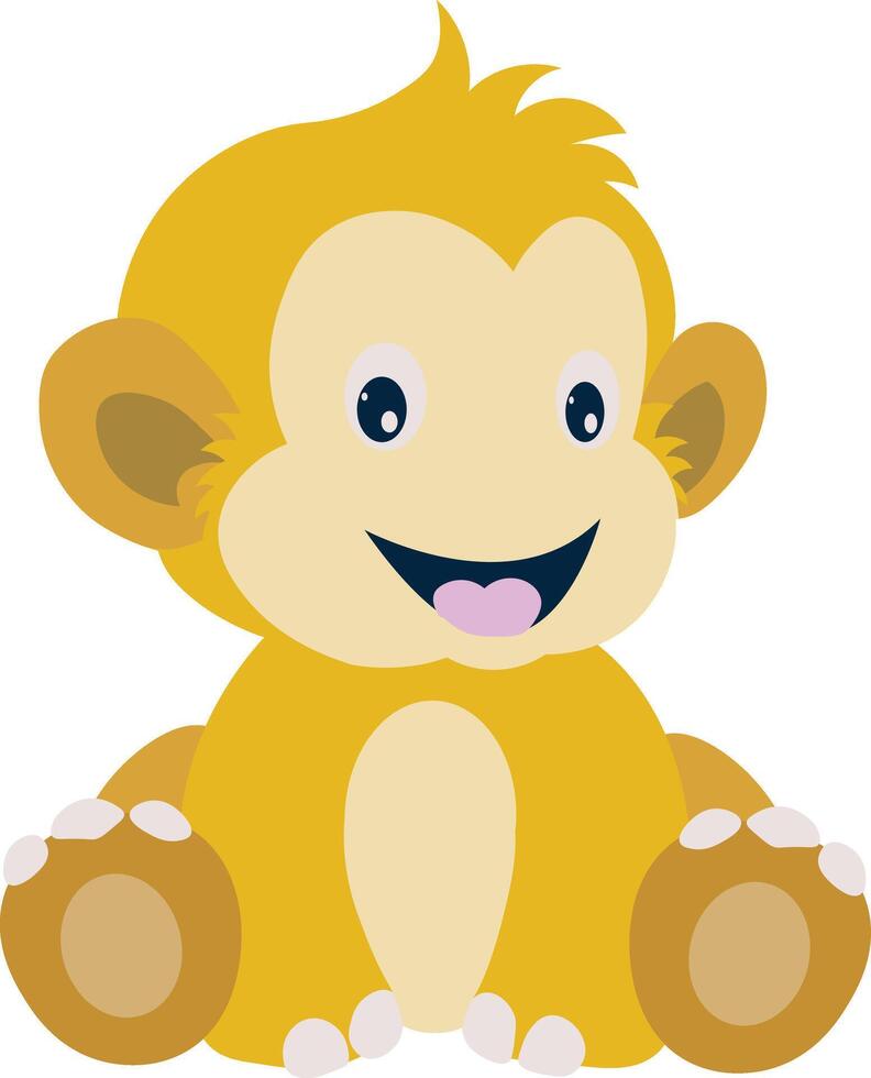 Cute Cartoon Wildlife Diversity Character. Isolated on White Background. Illustration Design. vector